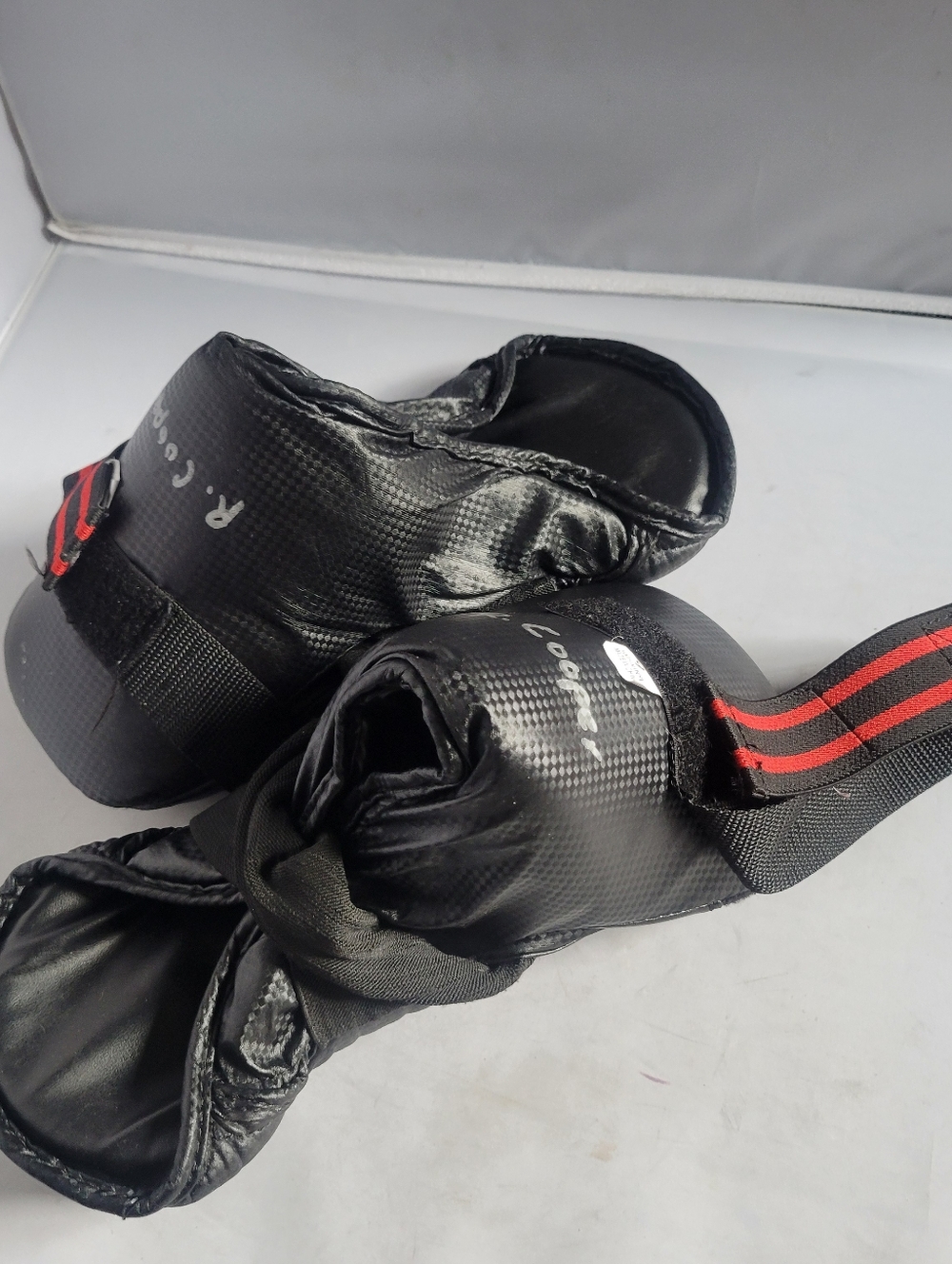 ATA Martial Arts Sparring Gear Boots Power Vinyl Kick Taekwondo Training Size 11
